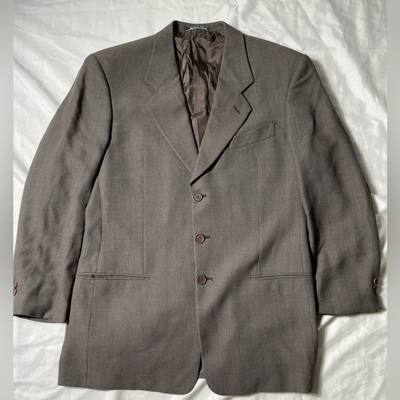 Giorgio Armani le collezioni wool rayon suit blazer jacketmen 